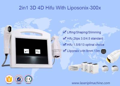 China Portable 3D HIFU Machine Liposonix Body Slimming Facial Lifting Beauty Machine for sale