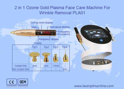 China Ozone Gold Plasma Wrinkle Removal RF Beauty Equipment for sale