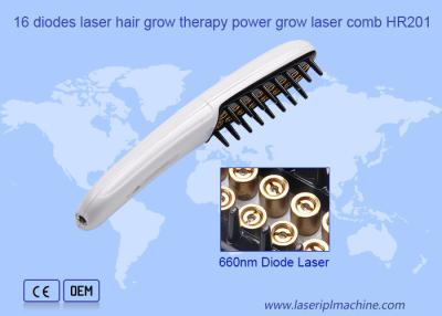 中国 ダイオードの毛損失の処置の櫛レーザーの毛の成長660nm 販売のため