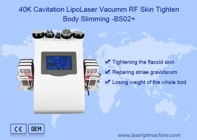China Máquina de la cavitación del cuerpo del Rf Lipolaser 40khz del vacío en venta