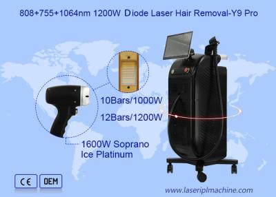 China Single Handle 3 Wavelength 755nm Diode Laser Machine for sale