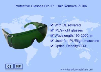 China Vidros de segurança da remoção do cabelo do laser da remoção OD3 do cabelo do IPL do interruptor de Q à venda