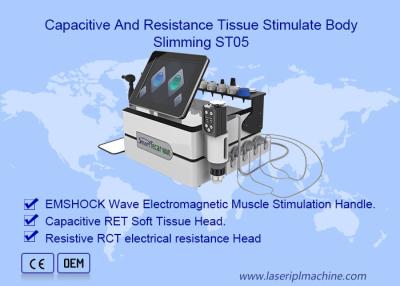China 3 in 1 intelligenter Tecar-Schmerzlinderungs-Physiotherapie Ems-Stoßwellen-Maschine für ED-Behandlung zu verkaufen
