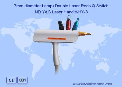 China 7mm Diameter Laser Rod Handheld Tattoo Removal Nd Yag Laser Handpiece for sale