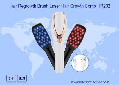 China 620nm 2 In 1 Usb Rechargeable Laser Hair Growth Comb for sale