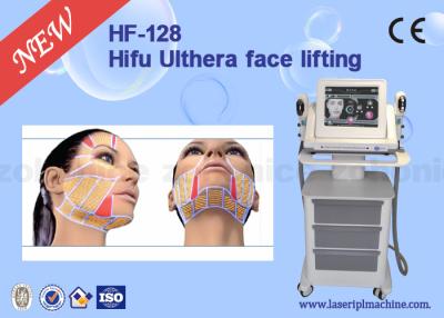 China 4Mhz / 7Mhz Vertical 3D HIFU Machine For Facial Wrinkle / Freckle / Acne Removal for sale