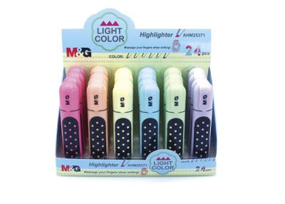 Chine Crayon lumineux de stylo de marqueur de barre de mise en valeur de papeterie de bureau, vert ou bleu permanent haut à vendre