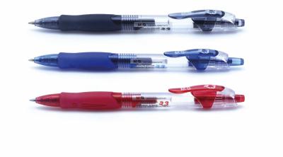 China High quality 0.5mm retractable gel ink pen with Japaness ink and Swiss tip refill for sale