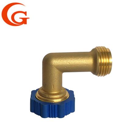 China OEM Forged 90 Degree Lead Free Brass Elbow With Gripper for sale