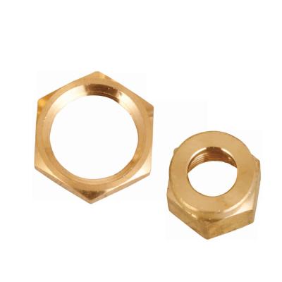 China ANSI 1/2inch NPT Lead Free Brass Fittings Brass Hex Nut OEM Services for sale