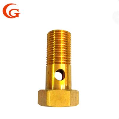 China B124 150 PSI del hilo sin plomo de colocación de cobre amarillo hexagonal de la compresión en venta