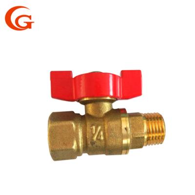China OEM Forged Mini 1/4'' Lead Free Brass Ball Valve for sale