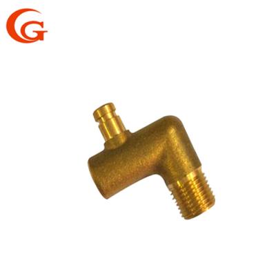 China OEM 90 Degree Hose Barb Elbow , Male Forged 1 2 Inch Brass 90 Degree Elbow for sale