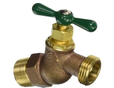 China Male No Kink Hose Bibb 3/4in Brass Water Faucet For Garden Using for sale