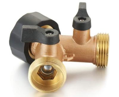 China 2 Way 3/4'' Distributor Separate On Off Brass Y Valve for sale