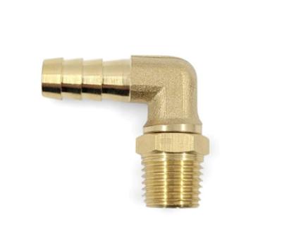 China 1/4 Npt 3/8 Barb 90 Degree Elbow Swivel Pipe Male Fitting Adapter for sale