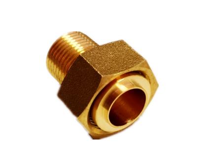 China 1.6Mpa Lead Free Garden Hose Fittings Brass Pipe Connector BSP NPT Thread for sale