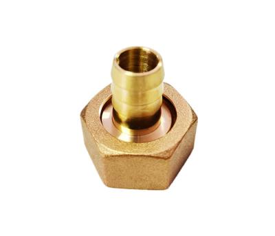 China 3/4 Inch GHT Thread Brass Water Hose Fittings With 13.5mm Barb for sale