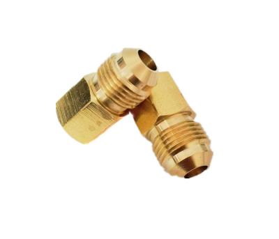 China CNC Brass Tube Fitting Adapter 1/4 NPT Female Thread * 1/4 Flare Male for sale