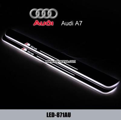 China Audi A7 dynamic moving LED lights Door sill Plate threthold Trim Panel for sale