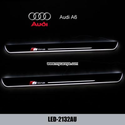 China Audi A6 car led lights moving door sill plate pedal steps for sale for sale