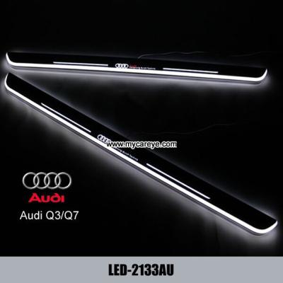China Audi Q3 Q7 car accessories upgrade new led door moving scuff plate lights for sale