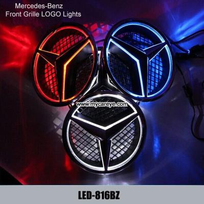 China Mercedes-Benz Front Grille logo LED Light Badge Light Auto Led Lights Auto Emblem for sale