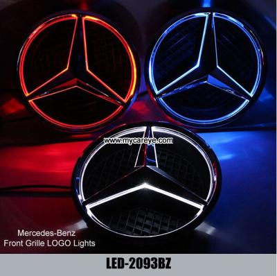 China Mercedes-Benz GL class W166 Front Grille logo LED Light Emblem Led Lamp for sale