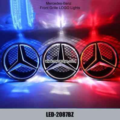 China Mercedes-Benz GLK class W204 GLK200 Front Grille logo LED Light Badge Lights for sale