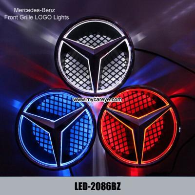 China Mercedes-Benz E300 E350 E400 E500 Front Grille logo LED Light Original Badge decal for sale