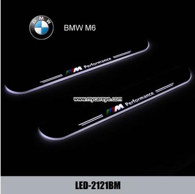 China BMW M6 car led door courtesy light logo projector sill door pedal for sale