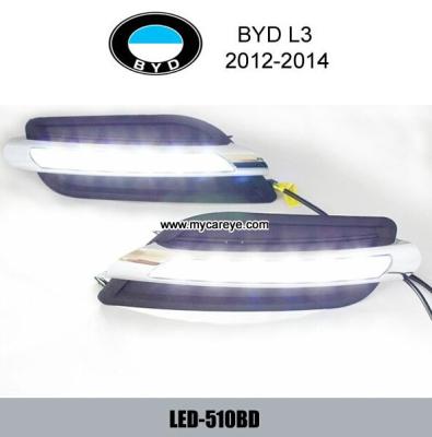 China Luz autobody de conducción de BYD L3 DRL LED de las luces del coche de la luz del día diurna del frente en venta