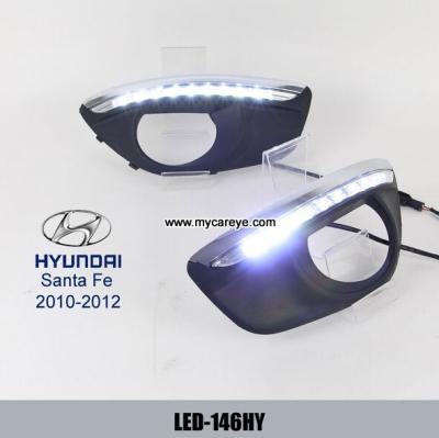 China Hyundai Santa Fe DRL LED Daytime Running Lights autobody light upgrade for sale