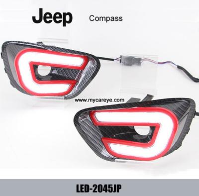 China Jeep Compass DRL LED daylight driving Lights turn signal indicators for sale