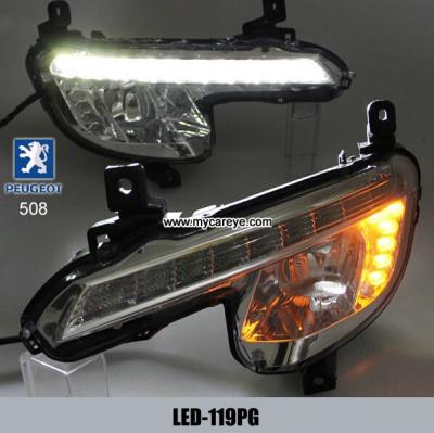 China Peugeot 508 DRL LED Daytime Running Light car driving daylight company for sale