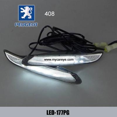 China Peugeot 408 DRL LED Daytime Running Lights car front driving daylight for sale