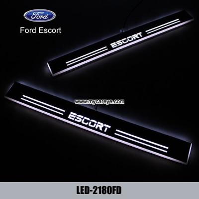 China Ford Escort Scuff Plate LED Light Bar Car Door Scuff Plate aftermarket for sale