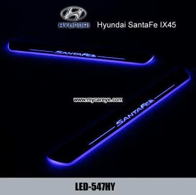 China Hyundai SantaFe IX45 LED light car door sill scuff plate China wholesale for sale