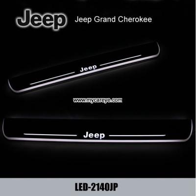 China Jeep Grand Cherokee Scuff Plate LED Light Bar Car Door Scuff Plate for sale