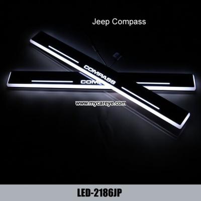 China Jeep Compass Led Moving Door sill Scuff Dynamic Welcome Pedal LED Lights for sale
