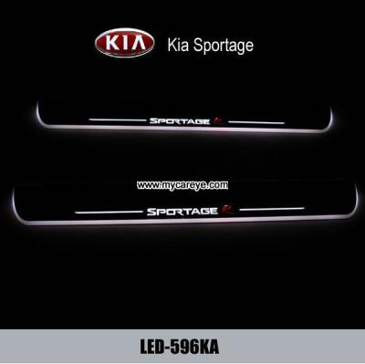 China Kia Sportage custom car door welcome LED lights auto light sill pedal for sale