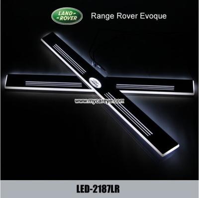 China Range Rover Evoque LED lights side step car pedal scuff door sill led light for sale