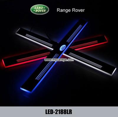 China Range Rover car Led lights Moving door sill light Welcome Pedal sale for sale