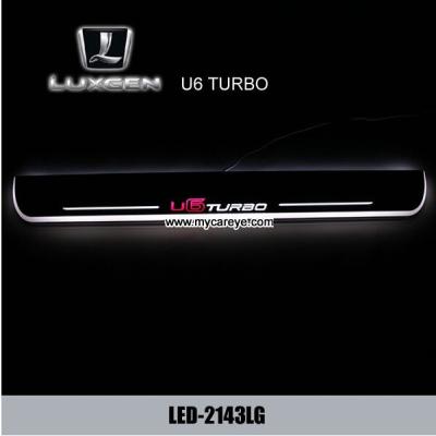 China Luxgen U6 Turbo logo door light kit auto light sill door pedal for car for sale