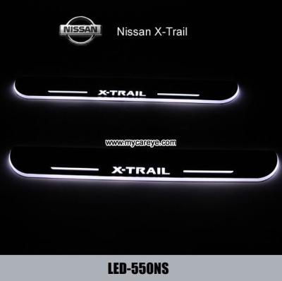 China Nissan X-Trail car pedal set LED lights pedal car step Moving door scuff for sale
