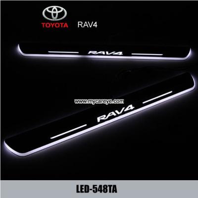 China Toyota RAV4 car door welcome lights LED Moving Door sill Scuff for sale for sale