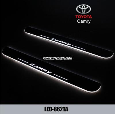 China Toyota Camry car accessory upgrade LED lights auto door sill scuff plate for sale