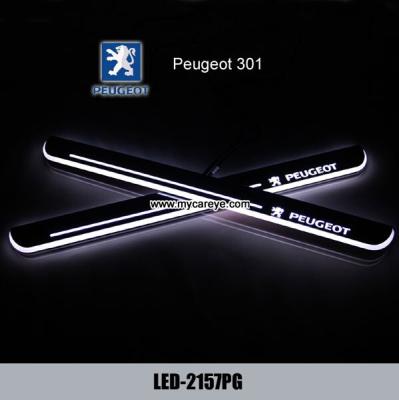 China Peugeot 301 luces LED agradables dinámicas llevadas del pedal de la puerta del desgaste móvil del travesaño en venta