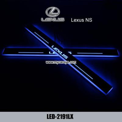China Lexus NS car accessory upgrade LED lights auto door sill scuff plate for sale