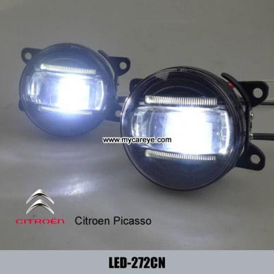 China Citroen Picasso car front fog lamp assembly daytime running lights LED DRL for sale